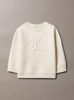 Calvin Klein Baby-Sweater mit Logo^Kinder Babykleidung