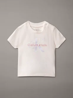 Calvin Klein Baby-T-Shirt mit Logo^Kinder Babykleidung