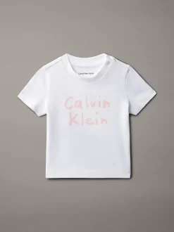 Calvin Klein Baby-T-Shirt mit Logo^Kinder Babykleidung