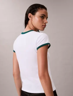 Calvin Klein Baby-T-Shirt mit 1968-Logo-Grafik^Damen T-shirts & Tops