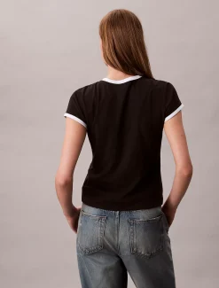 Calvin Klein Baby-T-Shirt mit 1968-Logo-Grafik^Damen T-shirts & Tops