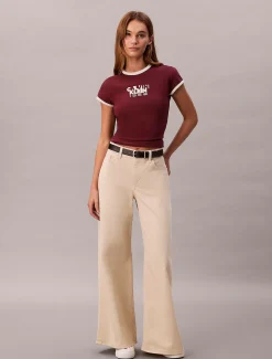 Calvin Klein Baby-T-Shirt mit 1968-Logo-Grafik^Damen T-shirts & Tops