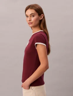 Calvin Klein Baby-T-Shirt mit 1968-Logo-Grafik^Damen T-shirts & Tops