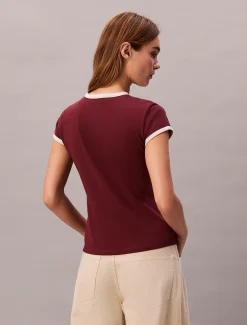 Calvin Klein Baby-T-Shirt mit 1968-Logo-Grafik^Damen T-shirts & Tops