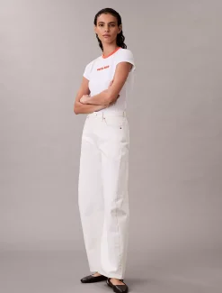 Calvin Klein Baby-T-Shirt mit Logo-Grafik^Damen T-shirts & Tops