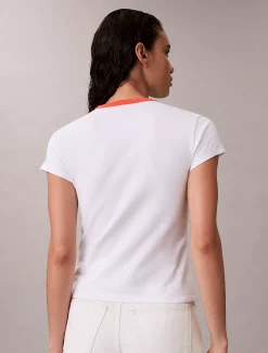 Calvin Klein Baby-T-Shirt mit Logo-Grafik^Damen T-shirts & Tops