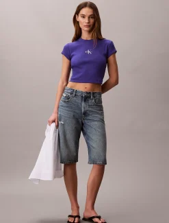 Calvin Klein Baby-T-Shirt mit Monologo^Damen T-shirts & Tops