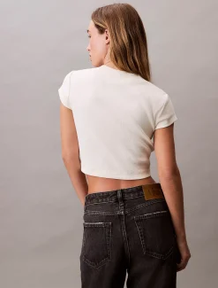 Calvin Klein Baby-T-Shirt mit Monologo^Damen T-shirts & Tops