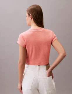 Calvin Klein Baby-T-Shirt mit Monologo^Damen T-shirts & Tops