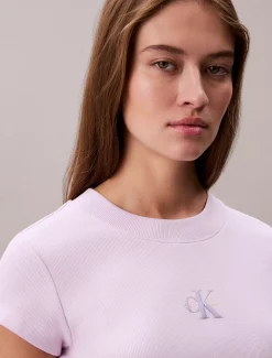 Calvin Klein Baby-T-Shirt mit Monologo^Damen T-shirts & Tops