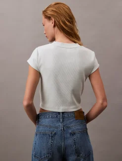 Calvin Klein Baby-T-Shirt mit Monologo^Damen T-shirts & Tops