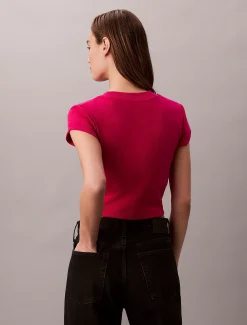 Calvin Klein Baby-T-Shirt mit Monologo^Damen T-shirts & Tops