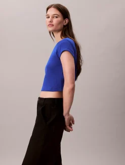 Calvin Klein Baby-T-Shirt mit Monologo^Damen T-shirts & Tops