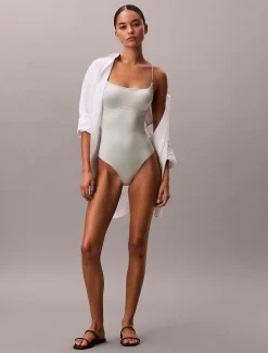 Calvin Klein Badeanzug - CK Shine^Damen BademodeFrisch Eingetroffen
