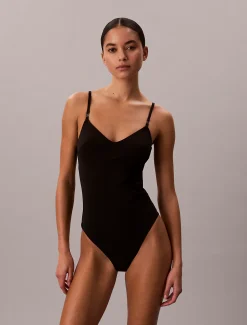 Calvin Klein Badeanzug mit Cut Outs - CK Tailored^Damen BademodeFrisch Eingetroffen