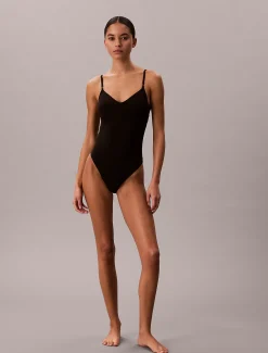 Calvin Klein Badeanzug mit Cut Outs - CK Tailored^Damen BademodeFrisch Eingetroffen