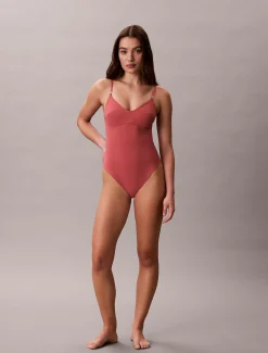 Calvin Klein Badeanzug mit Cut Outs - CK Tailored^Damen BademodeFrisch Eingetroffen