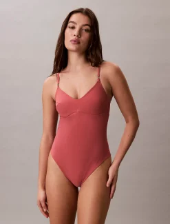 Calvin Klein Badeanzug mit Cut Outs - CK Tailored^Damen BademodeFrisch Eingetroffen