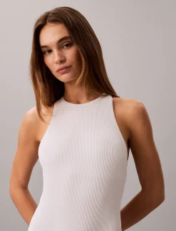 Calvin Klein Badeanzug mit gekreuztem Rücken – Intensive Power^Damen BademodeFrisch Eingetroffen