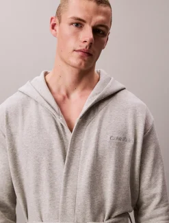 Calvin Klein Bademantel aus Frottee-Fleece^Herren Nachtwäsche & LoungewearFrisch Eingetroffen