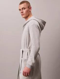 Calvin Klein Bademantel aus Frottee-Fleece^Herren Nachtwäsche & LoungewearFrisch Eingetroffen