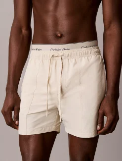 Calvin Klein Badeshorts mit doppeltem Bund^Herren BademodeFrisch Eingetroffen