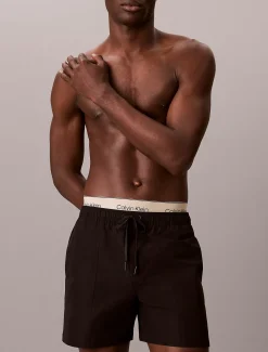 Calvin Klein Badeshorts mit doppeltem Bund^Herren BademodeFrisch Eingetroffen