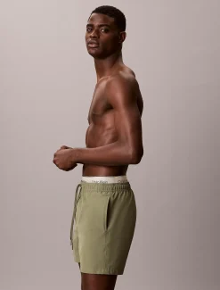 Calvin Klein Badeshorts mit doppeltem Bund^Herren BademodeFrisch Eingetroffen