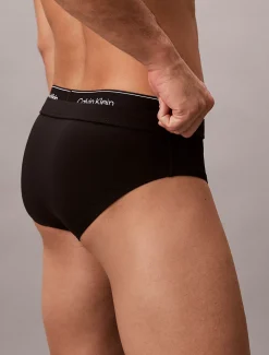 Calvin Klein Badeslip mit doppeltem Bund – CK Essentials^Herren BademodeFrisch Eingetroffen