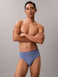 Calvin Klein Badeslip mit doppeltem Bund – CK Essentials^Herren BademodeFrisch Eingetroffen