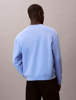 Calvin Klein Badge-Sweatshirt aus Baumwoll-Frottee^Herren Hoodies & Sweatshirts