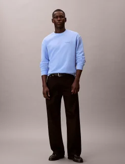 Calvin Klein Badge-Sweatshirt aus Baumwoll-Frottee^Herren Hoodies & Sweatshirts