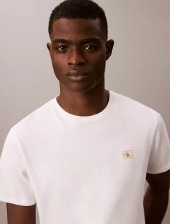 Calvin Klein Badge-T-Shirt aus Baumwolle^Herren T-shirts