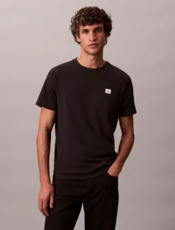 Calvin Klein Badge-T-Shirt aus Baumwolle^Herren T-shirts