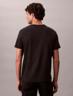 Calvin Klein Badge-T-Shirt aus Baumwolle^Herren T-shirts