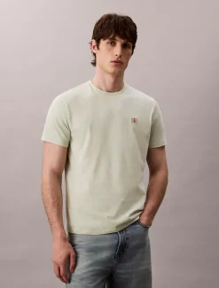Calvin Klein Badge-T-Shirt aus Baumwolle^Herren T-shirts