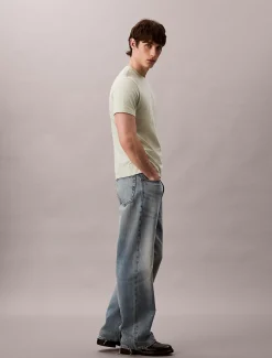 Calvin Klein Badge-T-Shirt aus Baumwolle^Herren T-shirts