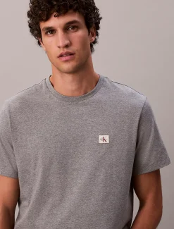 Calvin Klein Badge-T-Shirt aus Baumwolle^Herren T-shirts