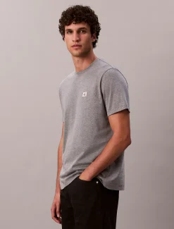 Calvin Klein Badge-T-Shirt aus Baumwolle^Herren T-shirts