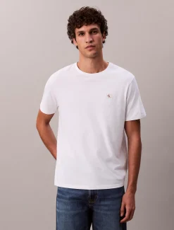 Calvin Klein Badge-T-Shirt aus Baumwolle^Herren T-shirts