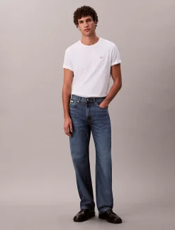 Calvin Klein Badge-T-Shirt aus Baumwolle^Herren T-shirts