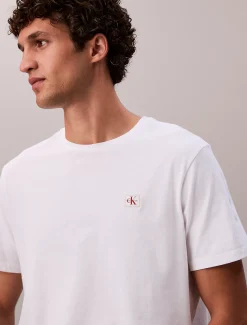 Calvin Klein Badge-T-Shirt aus Baumwolle^Herren T-shirts