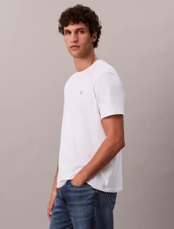 Calvin Klein Badge-T-Shirt aus Baumwolle^Herren T-shirts