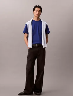 Calvin Klein Badge-T-Shirt mit Brusttasche^Herren T-shirts