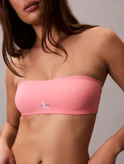 Calvin Klein Bandeau Bikini-Top – CK Monogram^Damen BademodeFrisch Eingetroffen