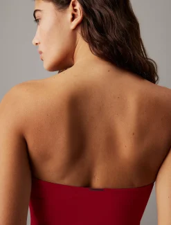 Calvin Klein Bandeau-Badeanzug - CK Essentials^Damen BademodeFrisch Eingetroffen