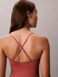 Calvin Klein Bandeau-Badeanzug - CK Essentials^Damen BademodeFrisch Eingetroffen