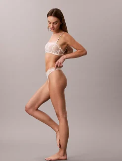 Calvin Klein Bandeau-BH - CK Black Floral Lace^Damen Dessous|Bhs & BralettesFrisch Eingetroffen