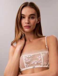 Calvin Klein Bandeau-BH - CK Black Floral Lace^Damen Dessous|Bhs & BralettesFrisch Eingetroffen