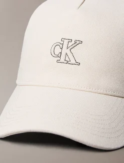 Calvin Klein Baseballcap aus Baumwoll-Canvas mit Monogramm^Damen Schals & Handschuhe